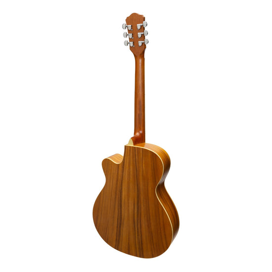 Load image into Gallery viewer, Martinez Jazz Hybrid Acoustic Small Body Cutaway Guitar (Koa)
