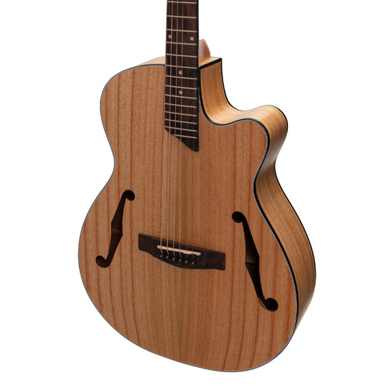 Load image into Gallery viewer, Martinez Jazz Hybrid Acoustic Small Body Cutaway Guitar (Mindi-Wood)
