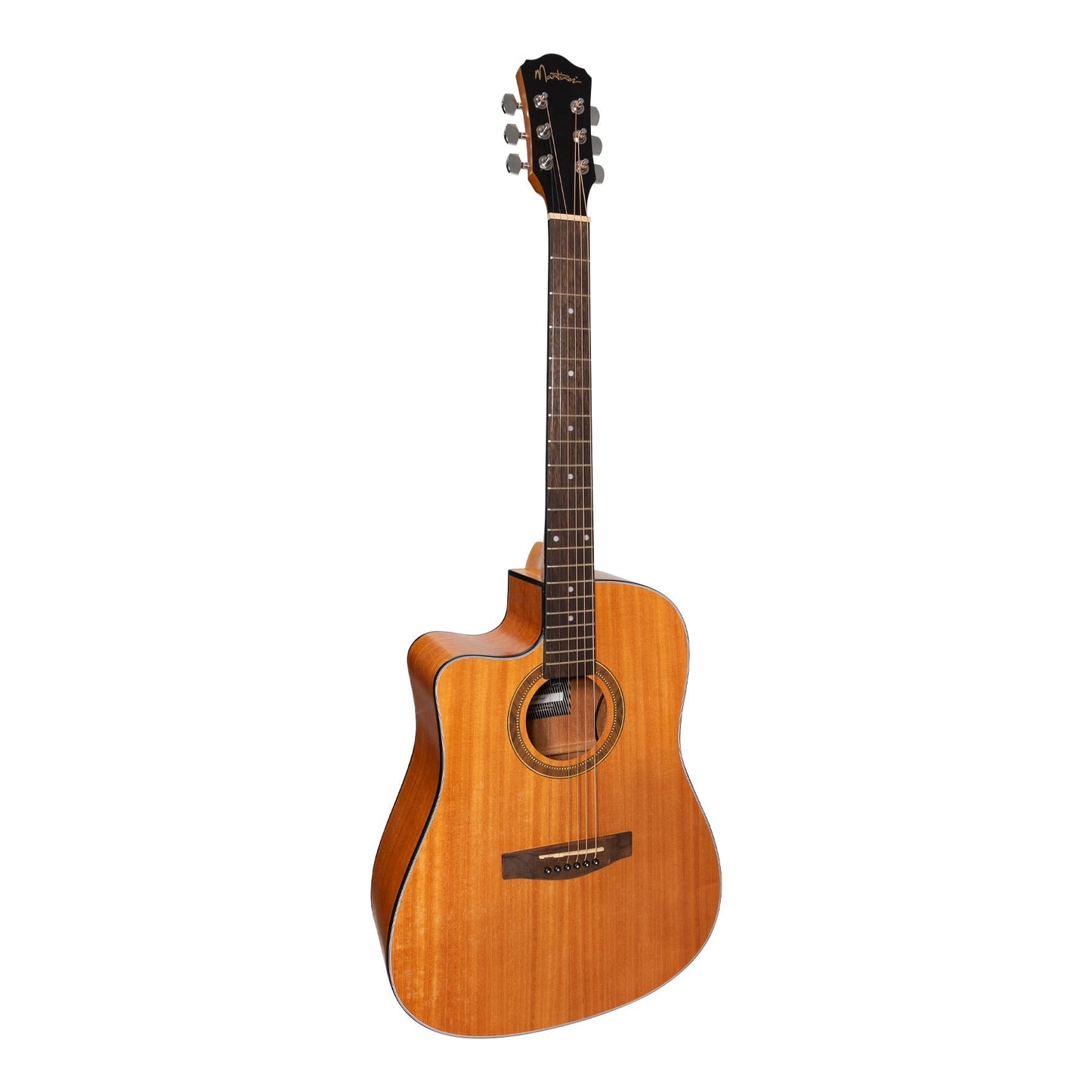 Martinez Left Hand '41 Series' Dreadnought Cutaway Acoustic-Electric Guitar Pack (Mahogany)