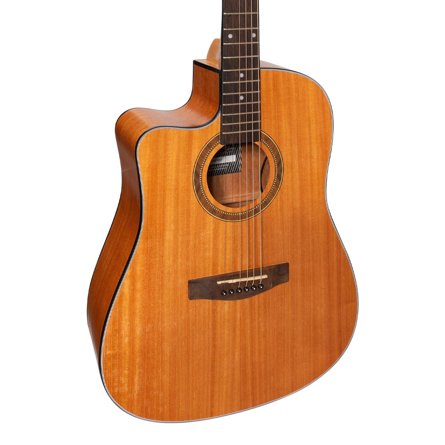 Martinez Left Hand '41 Series' Dreadnought Cutaway Acoustic-Electric Guitar Pack (Mahogany)