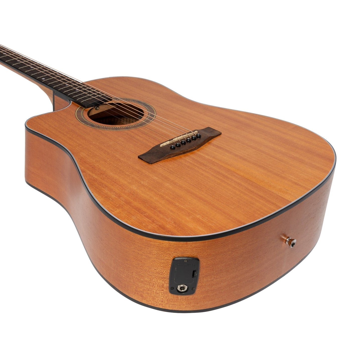 Martinez Left Hand '41 Series' Dreadnought Cutaway Acoustic-Electric Guitar Pack (Mahogany)