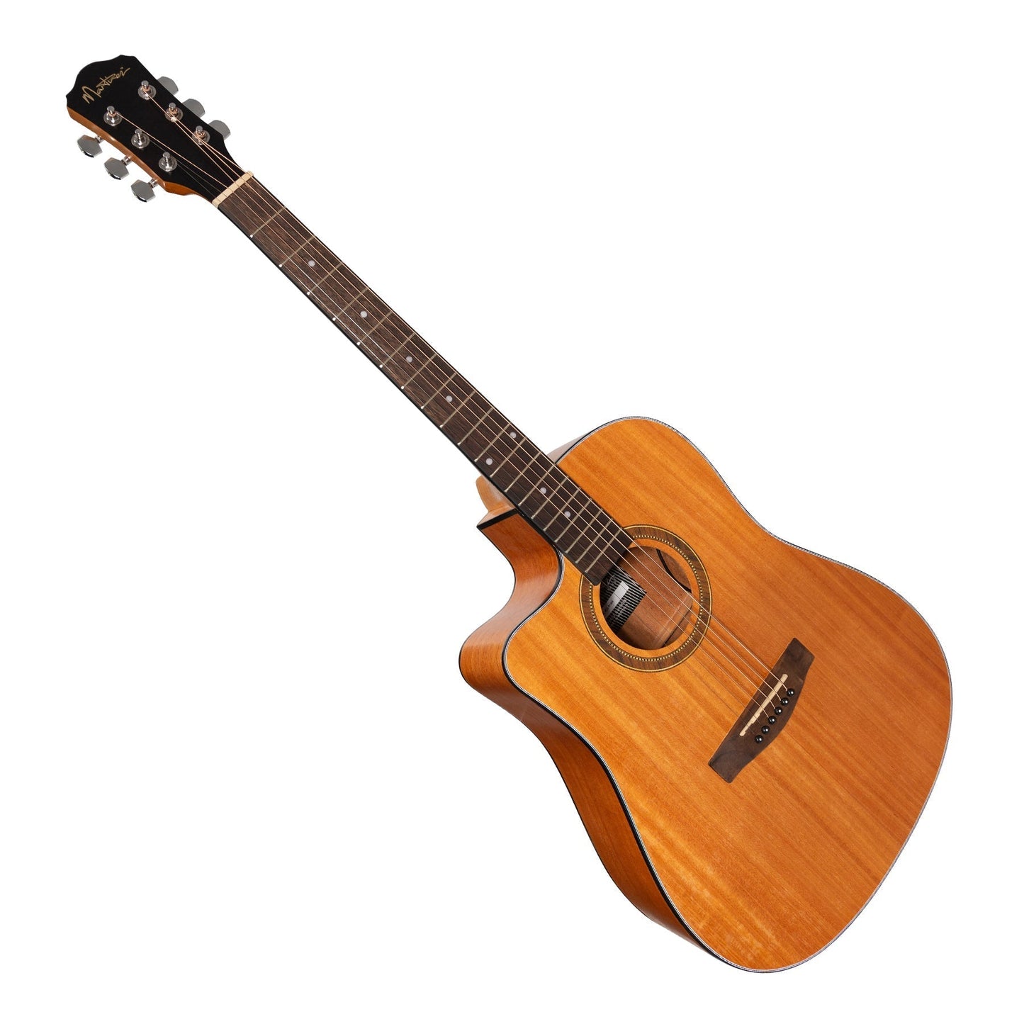 Martinez Left Hand '41 Series' Dreadnought Cutaway Acoustic-Electric Guitar Pack (Mahogany)