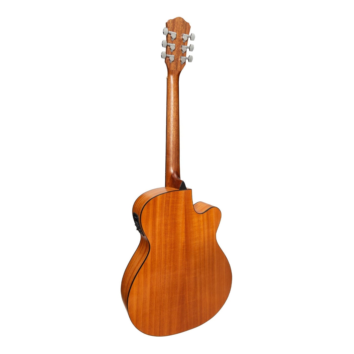 Martinez Left-Handed '41 Series' Folk Size Cutaway Acoustic-Electric Guitar Pack (Mahogany)