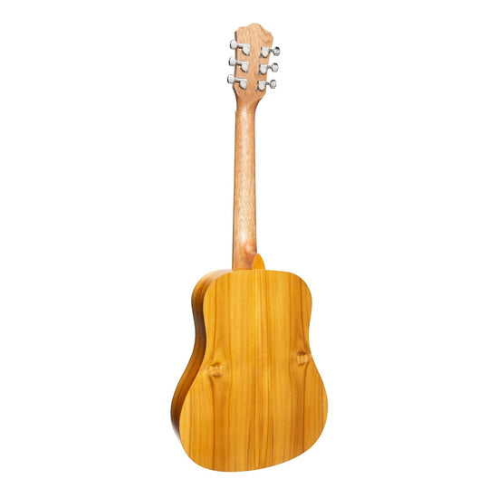Martinez Left Handed Acoustic-Electric Babe Traveller Guitar (Jati-Teakwood)