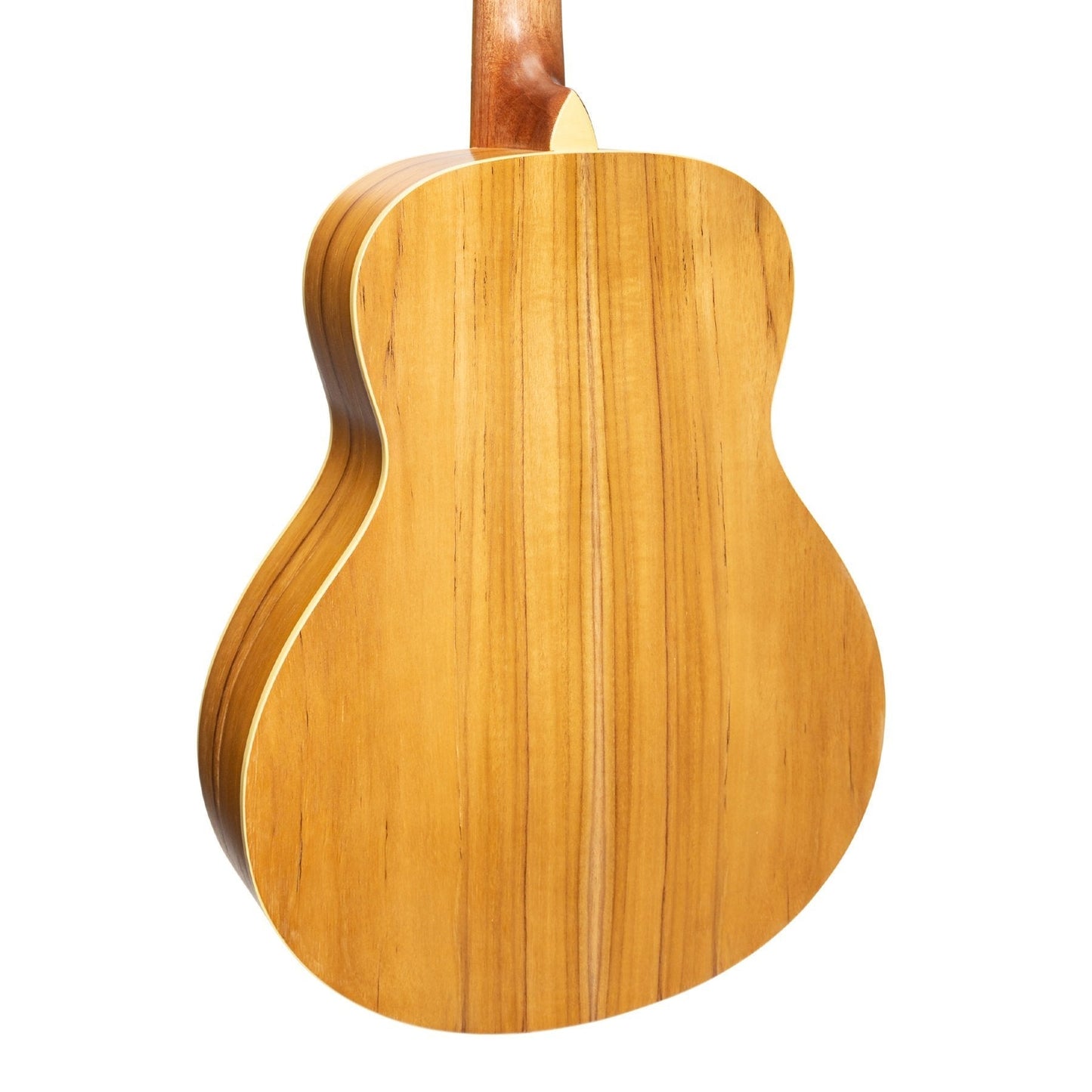 Martinez Left Handed Acoustic-Electric Short-Scale Guitar (Jati-Teakwood)