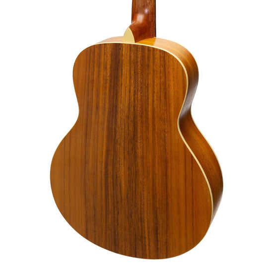 Martinez Left Handed Acoustic-Electric Short-Scale Guitar (Koa)