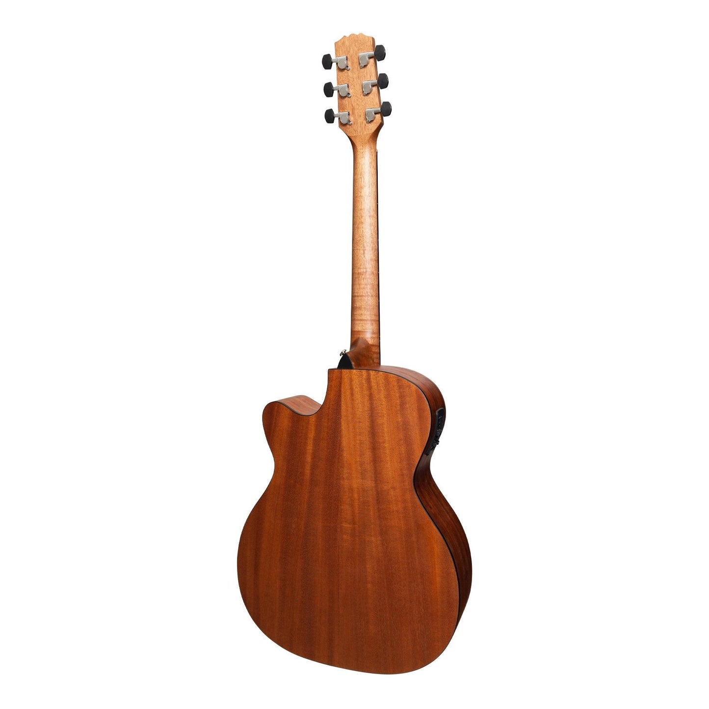 Martinez 'Natural Series' Cedar Top Acoustic-Electric Small Body Cutaway Guitar (Open Pore)