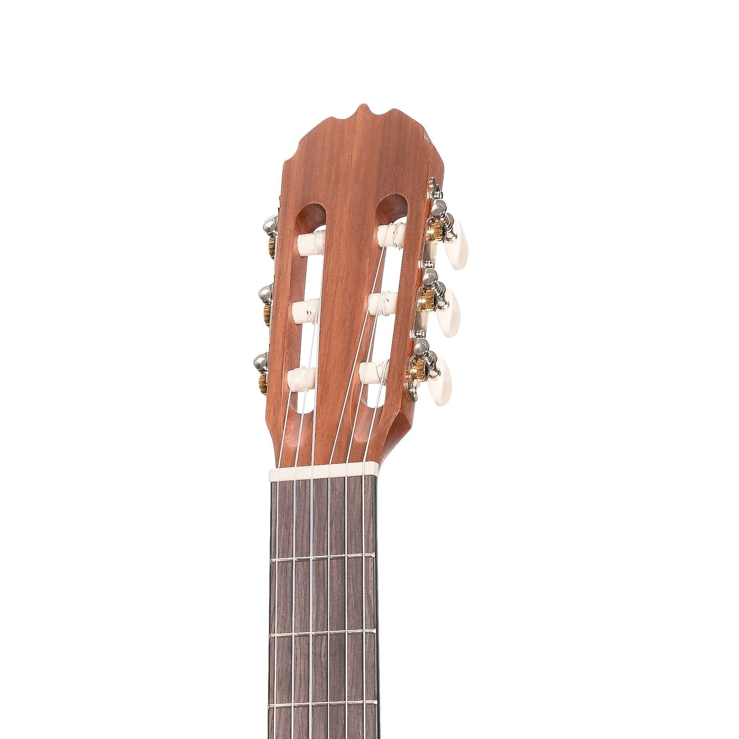 Load image into Gallery viewer, Martinez &amp;#39;Natural Series&amp;#39; Left Handed Spruce Top Acoustic-Electric Classical Cutaway Guitar (Open Pore)
