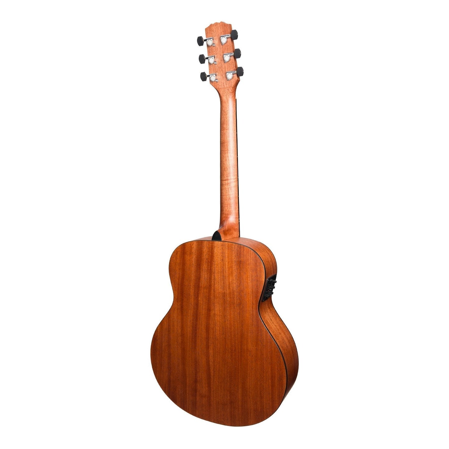 Martinez 'Natural Series' Mahogany Top Acoustic-Electric Mini Short Scale Guitar (Open Pore)