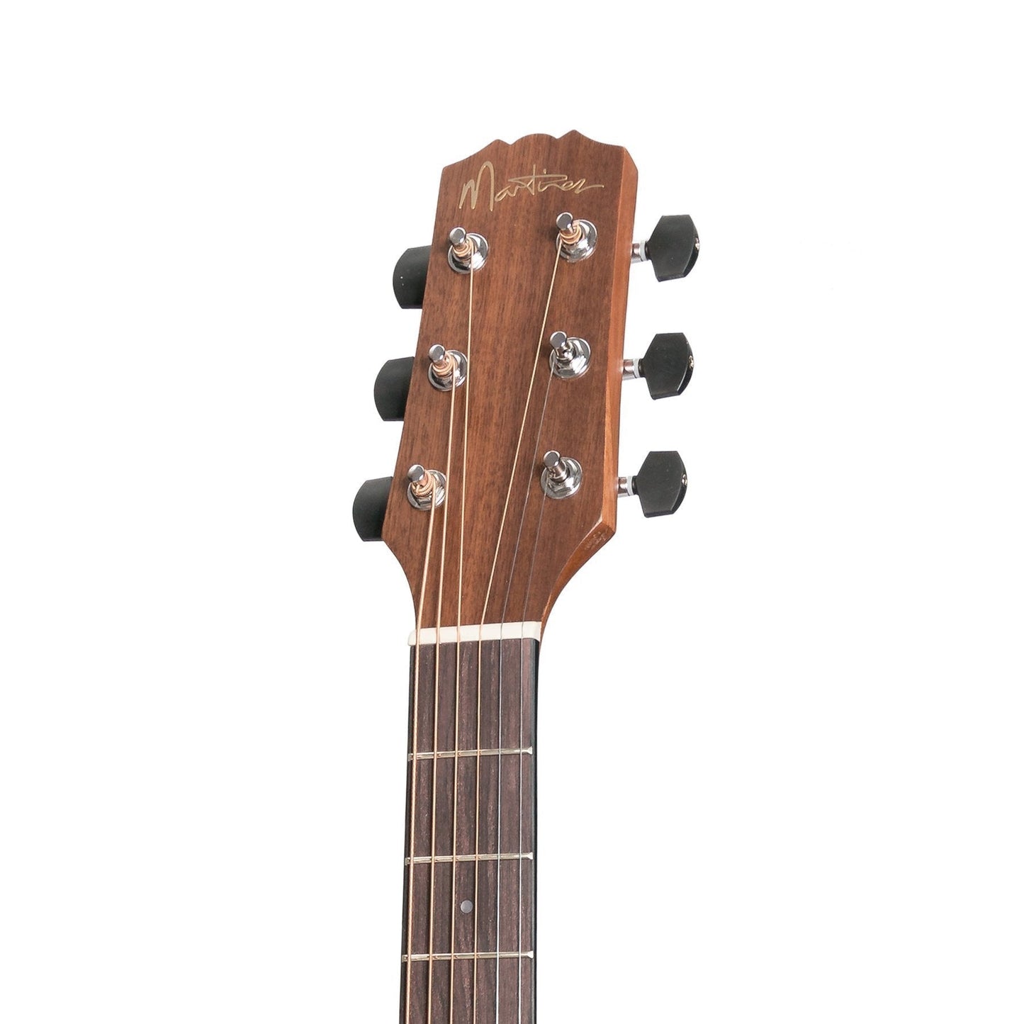 Martinez 'Natural Series' Mahogany Top Acoustic-Electric Mini Short Scale Guitar (Open Pore)