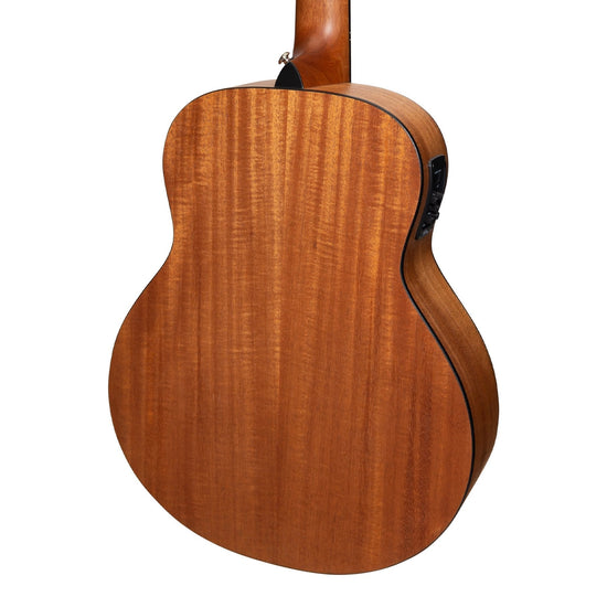 Martinez 'Natural Series' Solid Mahogany Top 12-String Acoustic-Electric Mini Short Scale Guitar (Open Pore)