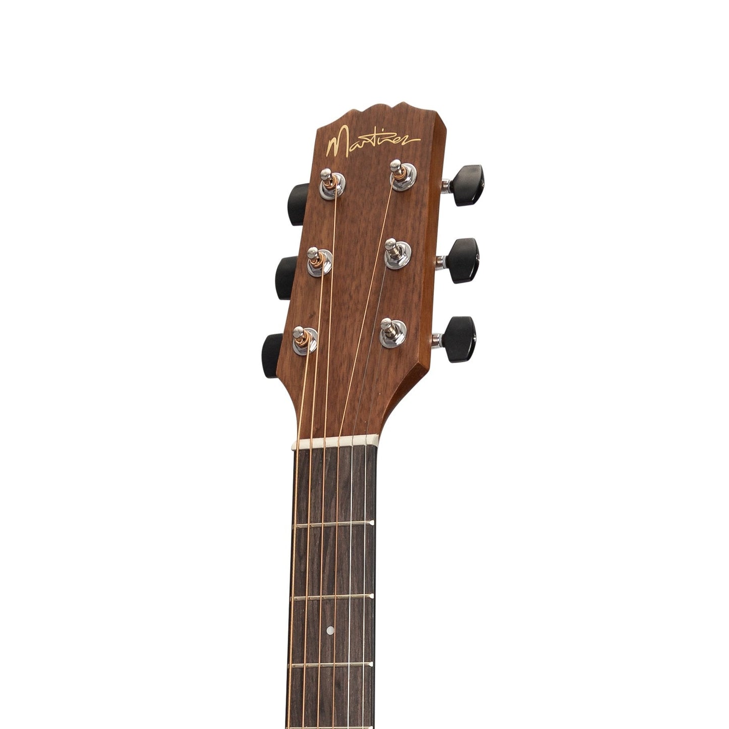 Martinez 'Natural Series' Solid Mahogany Top Acoustic-Electric Dreadnought Cutaway Guitar (Open Pore)