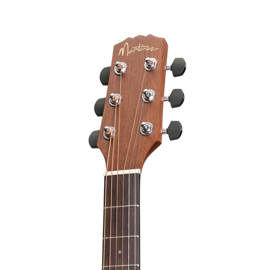 Martinez 'Natural Series' Spruce Top Acoustic-Electric Parlour Guitar (Open Pore)
