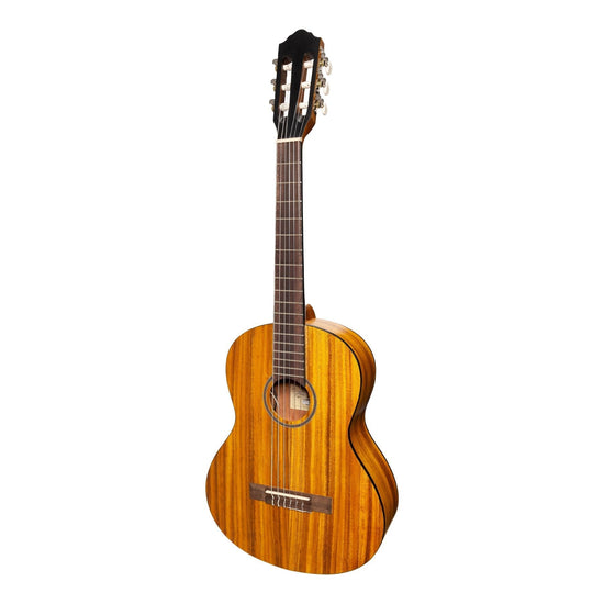 Martinez 'Slim Jim' 3/4 Size Electric Classical Guitar Pack with Pickup/Tuner (Koa)