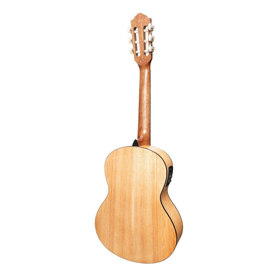 Martinez 'Slim Jim' 3/4 Size Electric Classical Guitar Pack with Pickup/Tuner (Mindi-Wood)