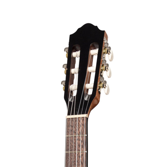 Martinez 'Slim Jim' 3/4 Size Electric Classical Guitar Pack with Pickup/Tuner (Mindi-Wood)