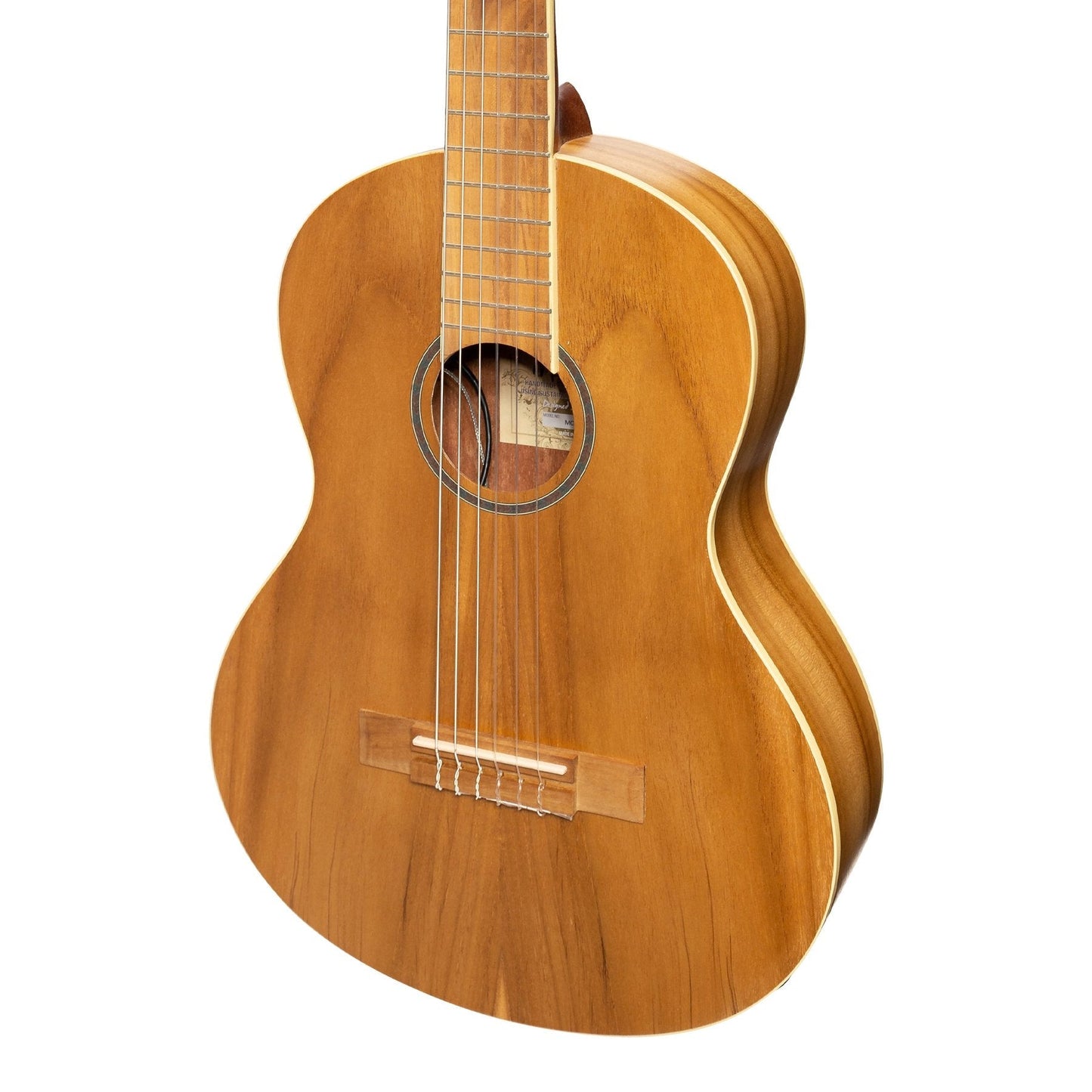 Martinez 'Slim Jim' 3/4 Size Electric Classical Guitar with Pickup/Tuner (Jati-Teakwood)