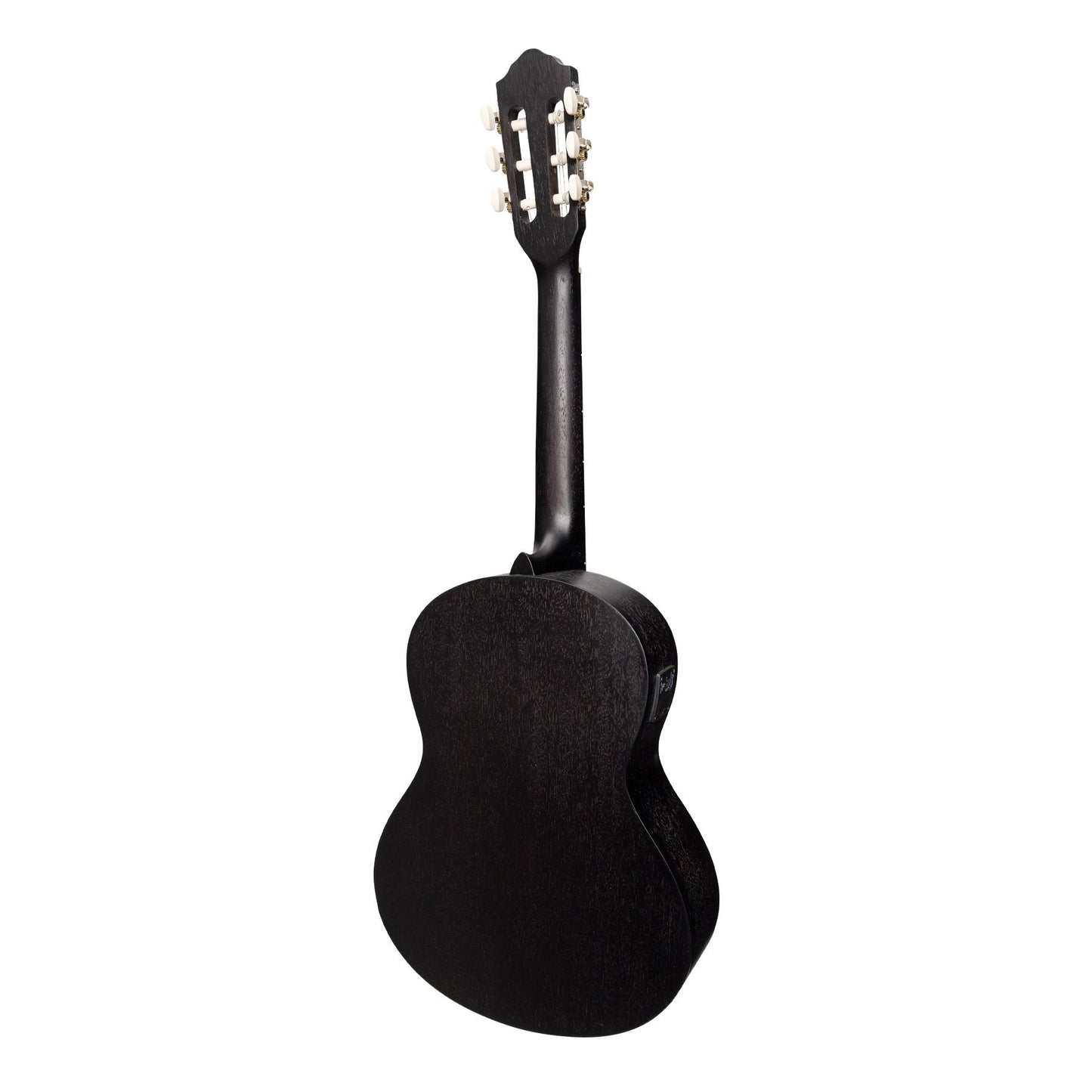 Martinez 'Slim Jim' 3/4 Size Student Classical Guitar with Built In Tuner (Black)