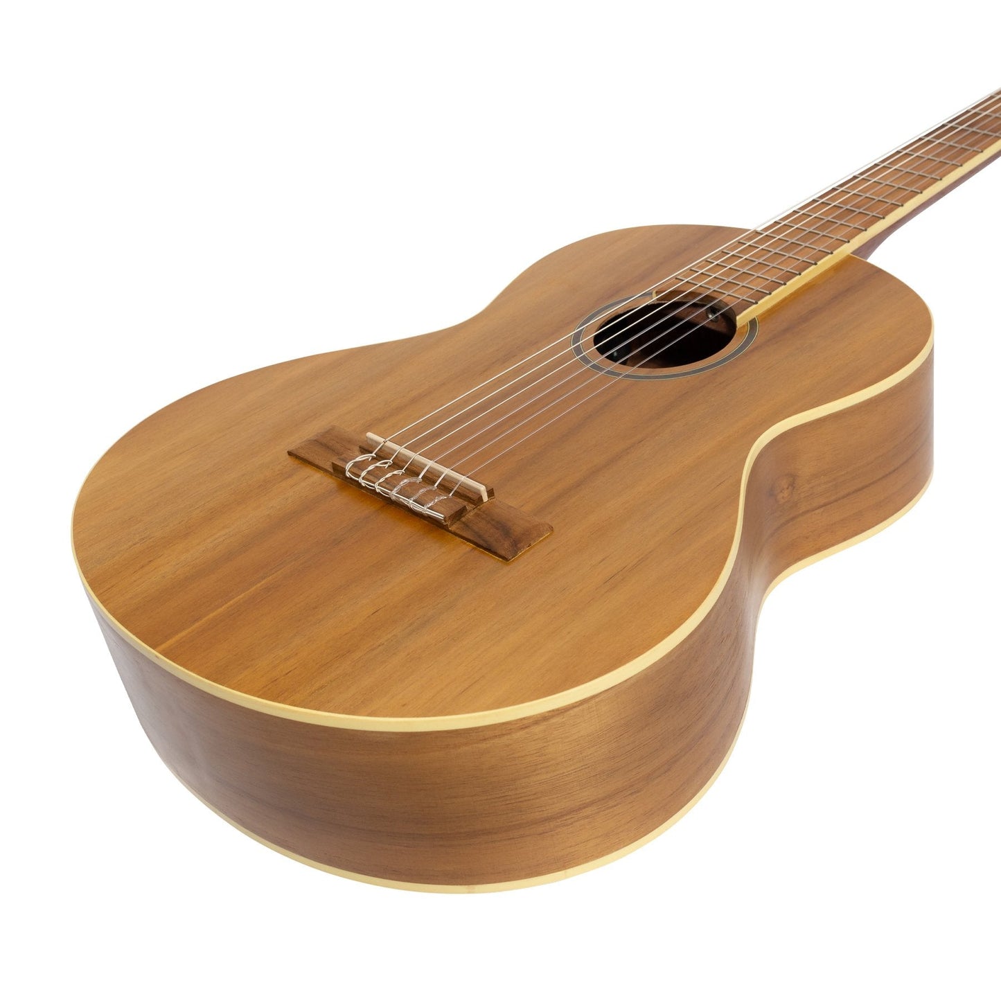 Martinez 'Slim Jim' 3/4 Size Student Classical Guitar with Built In Tuner (Jati-Teakwood)