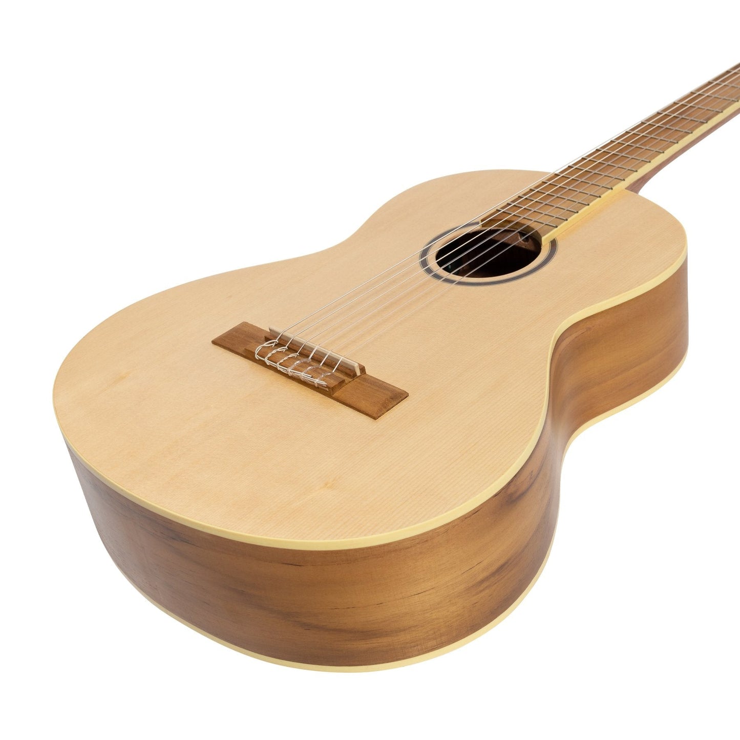 Martinez 'Slim Jim' 3/4 Size Student Classical Guitar with Built In Tuner (Spruce/Jati-Teakwood)