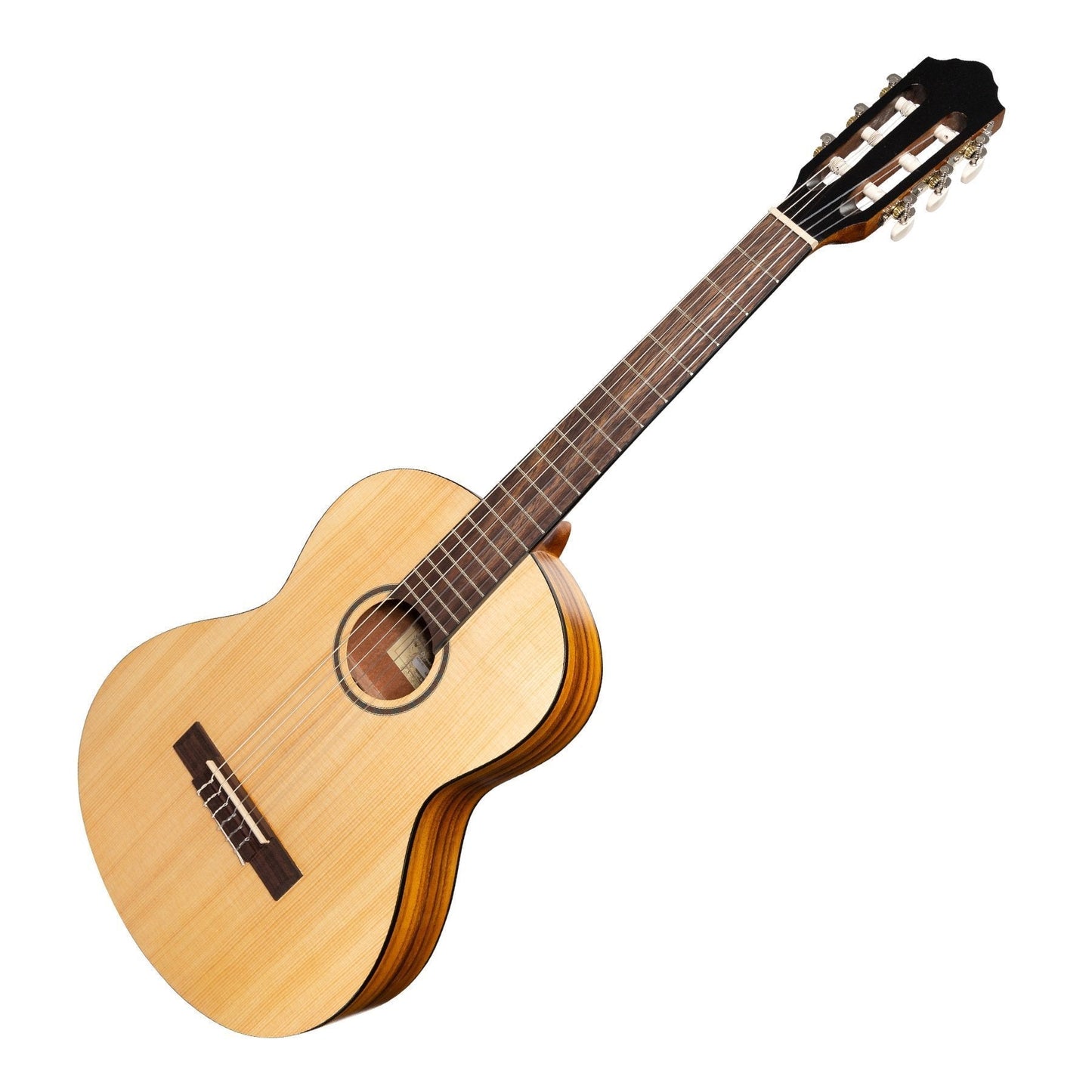 Martinez 'Slim Jim' 3/4 Size Student Classical Guitar with Built In Tuner (Spruce/Koa)