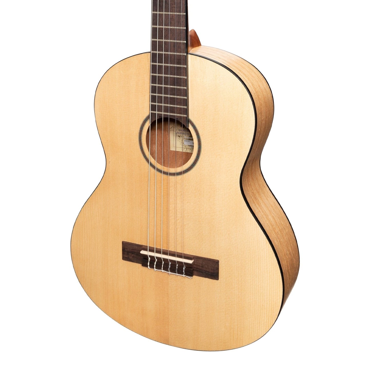 Martinez 'Slim Jim' 3/4 Size Student Classical Guitar with Built In Tuner (Spruce/Mahogany)