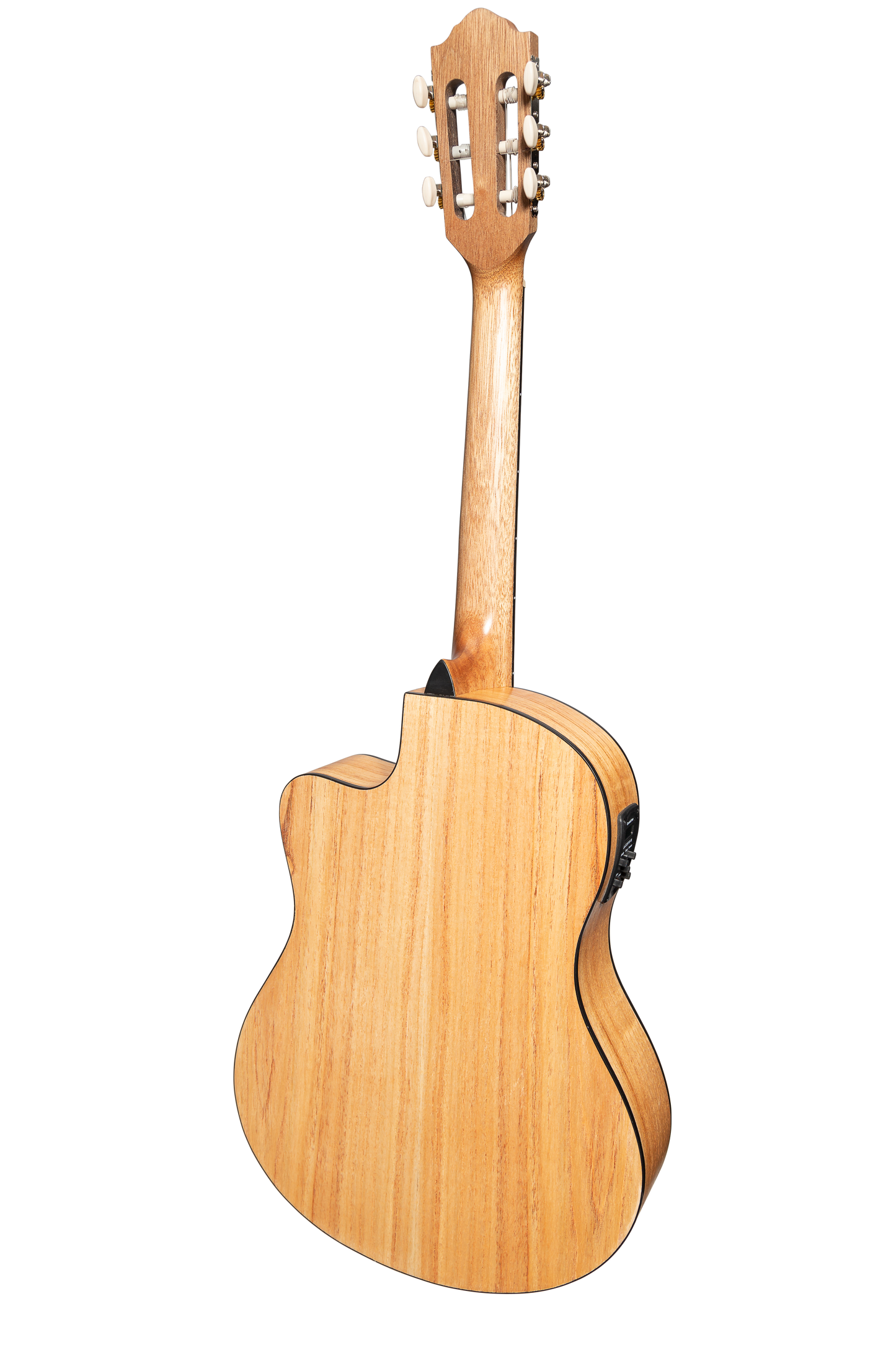 Martinez 'Slim Jim' Full Size Electric Classical Guitar with Pickup/Tuner Cutaway (Mindi-Wood)