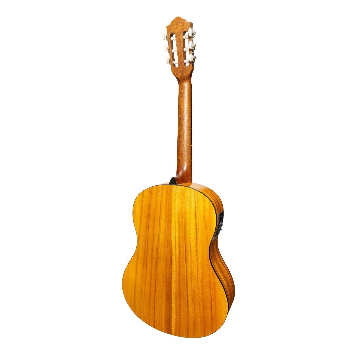 Martinez 'Slim Jim' Full Size Electric Classical Guitar with Pickup/Tuner (Koa)