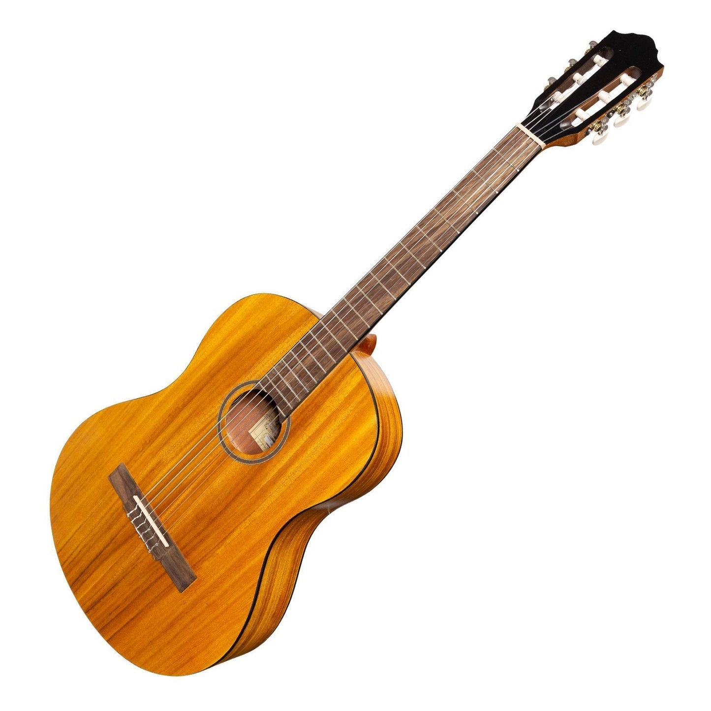 Martinez 'Slim Jim' Full Size Electric Classical Guitar with Pickup/Tuner (Koa)