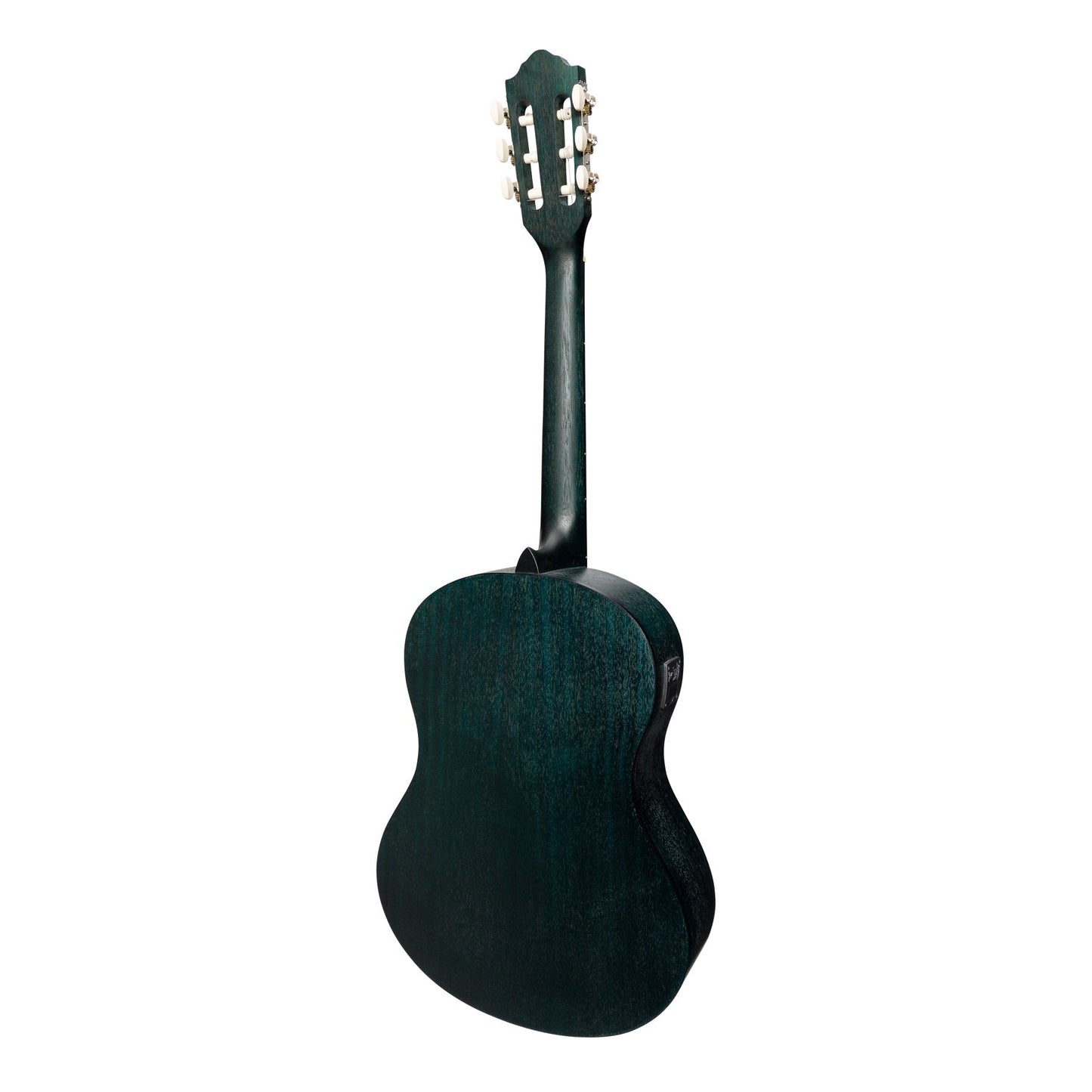 Martinez 'Slim Jim' Full Size Student Classical Guitar with Built In Tuner (Blue)