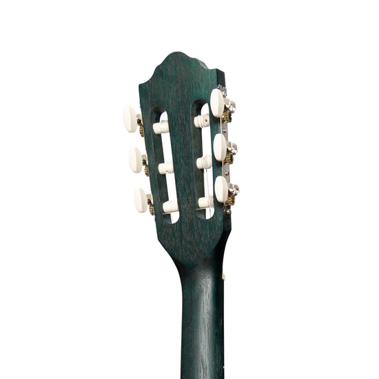 Martinez 'Slim Jim' Full Size Student Classical Guitar with Built In Tuner (Blue)