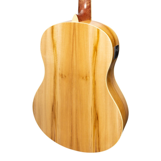 Martinez 'Slim Jim' Full Size Student Classical Guitar with Built In Tuner (Jati-Teakwood)