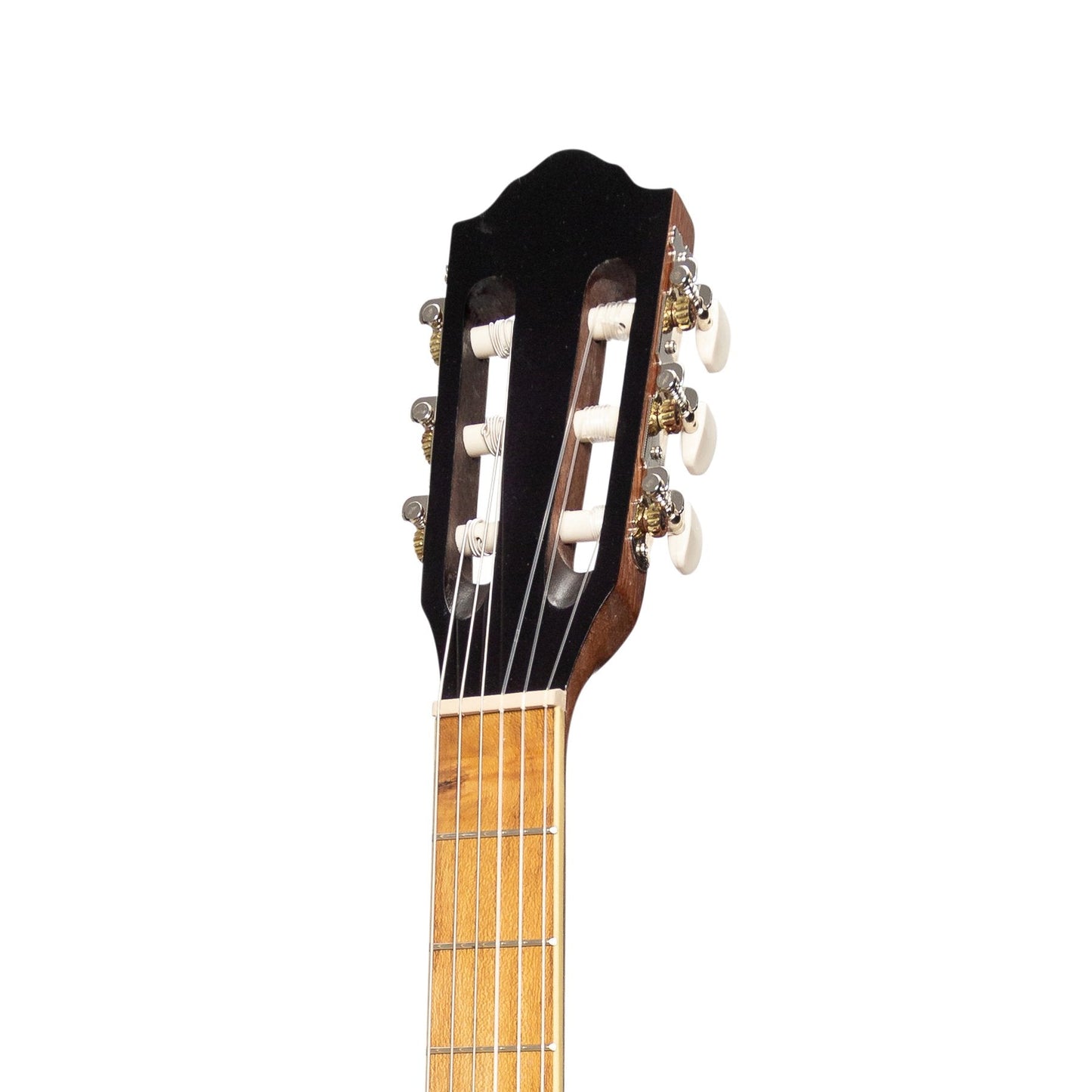 Martinez 'Slim Jim' Full Size Student Classical Guitar with Built In Tuner (Jati-Teakwood)