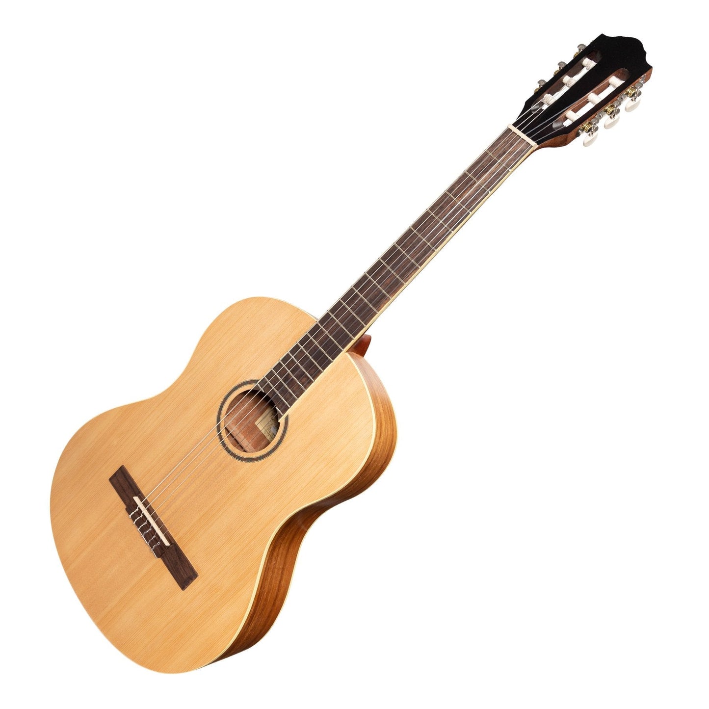 Martinez 'Slim Jim' Full Size Student Classical Guitar with Built In Tuner (Spruce/Rosewood)