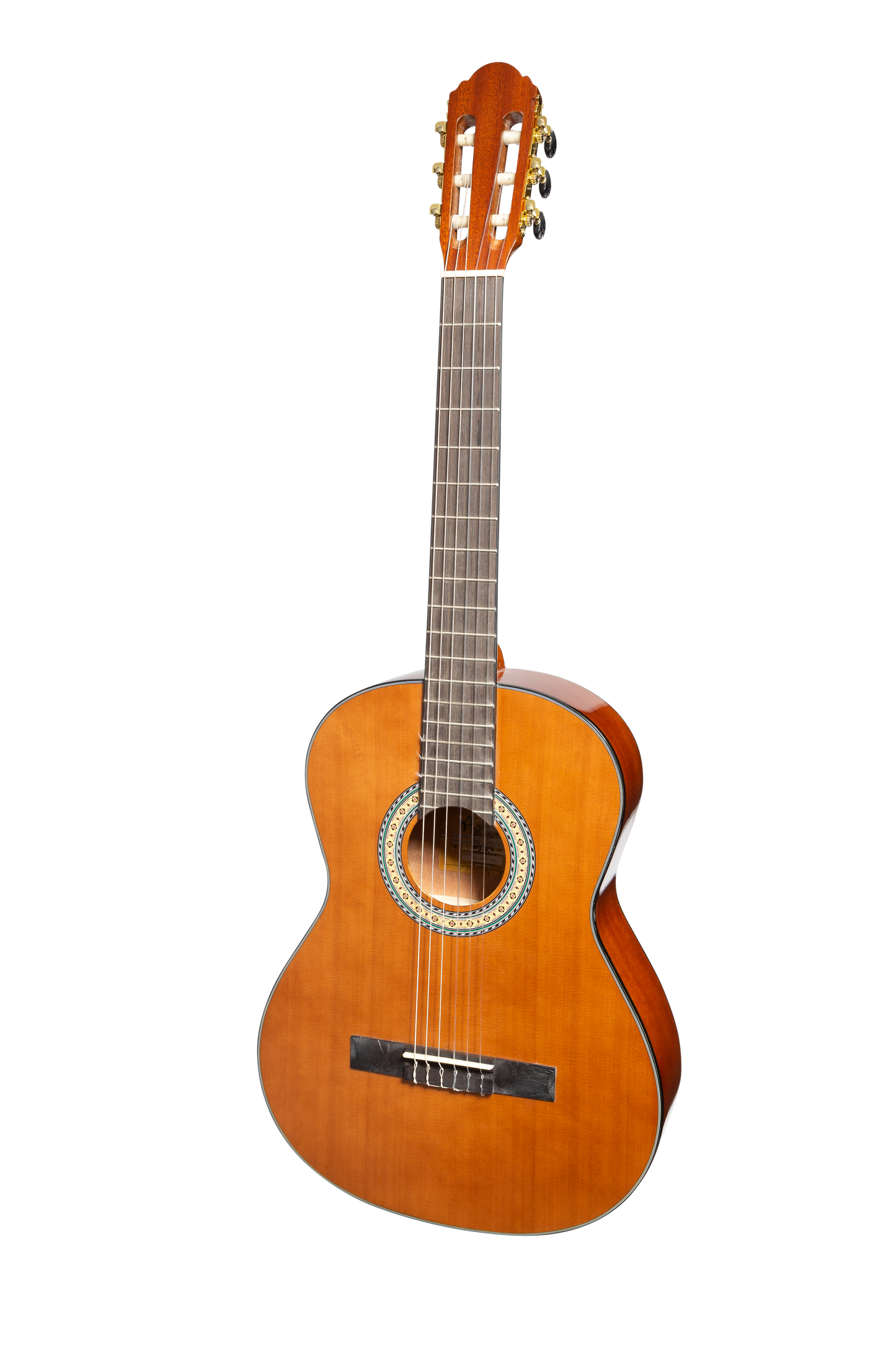 Martinez 'Slim Jim' G-Series 3/4 Size Student Classical Guitar Pack with Built In Tuner (Natural-Gloss)