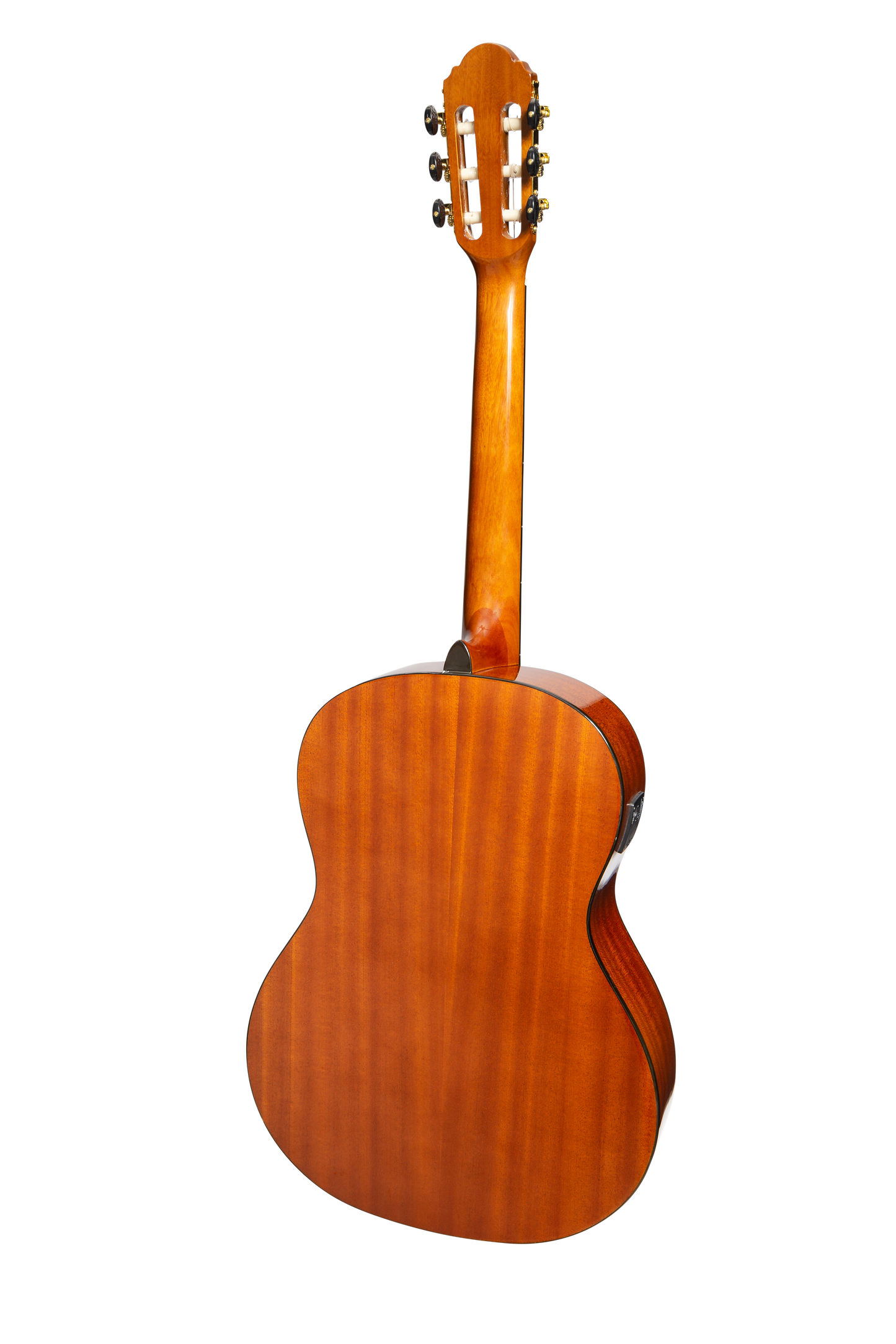 Martinez 'Slim Jim' G-Series Full Size Student Classical Guitar Pack with Built In Tuner (Amber-Gloss)