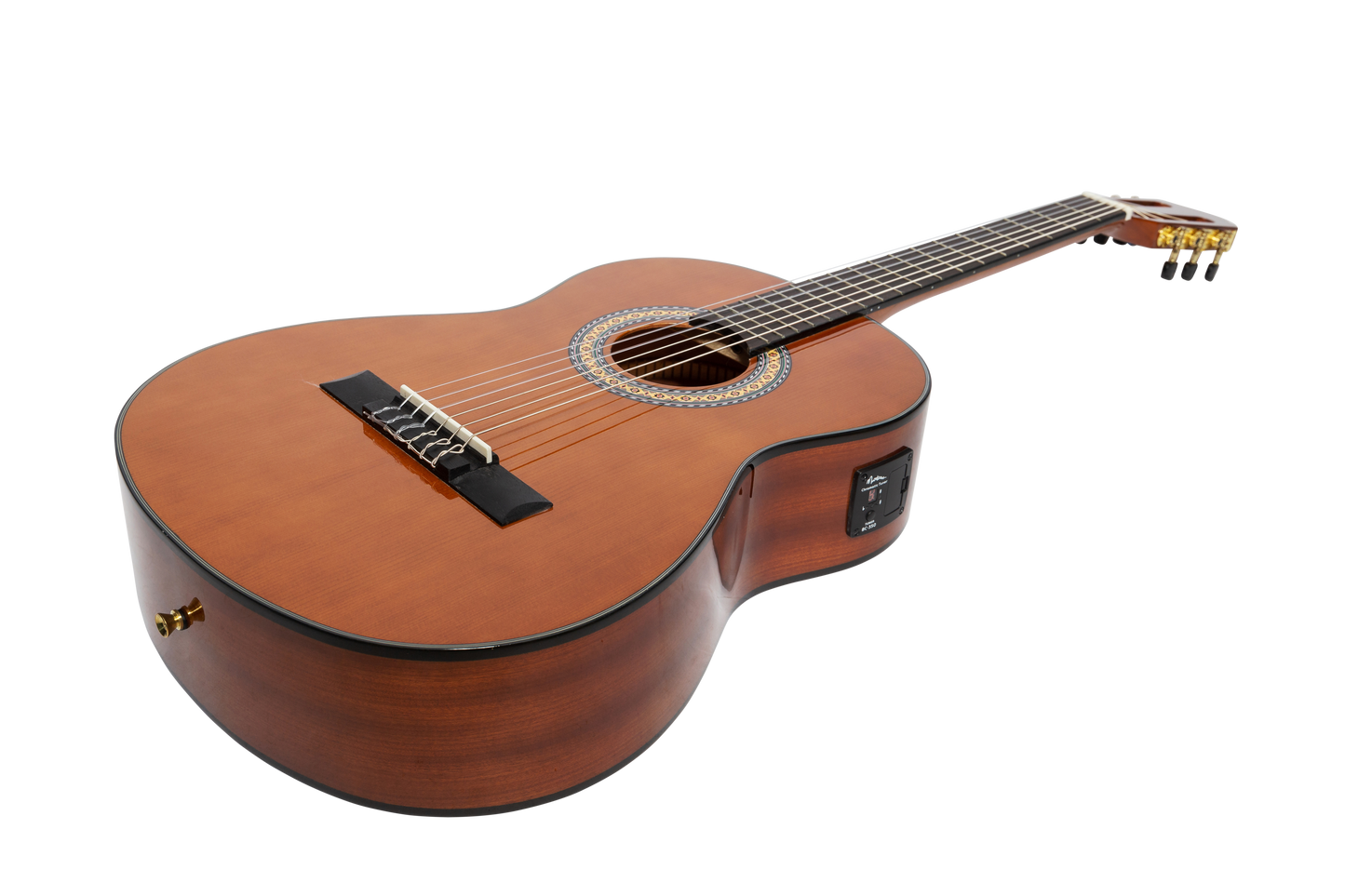 Martinez 'Slim Jim' G-Series Left Handed 3/4 Size Classical Guitar with Built-in Tuner (Natural-Gloss)
