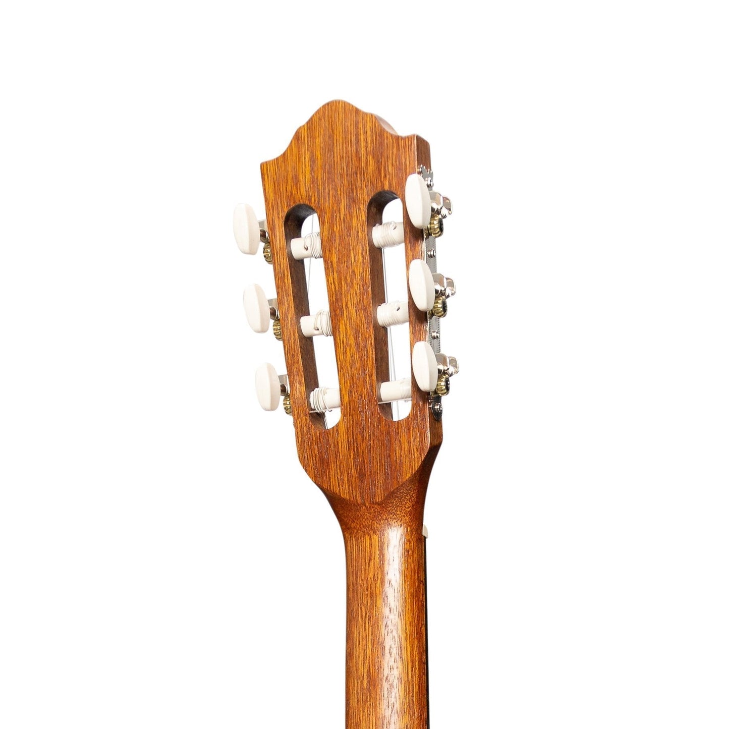 Martinez 'Slim Jim' Left Handed Full Size Student Classical Guitar with Built In Tuner (Spruce/Koa)