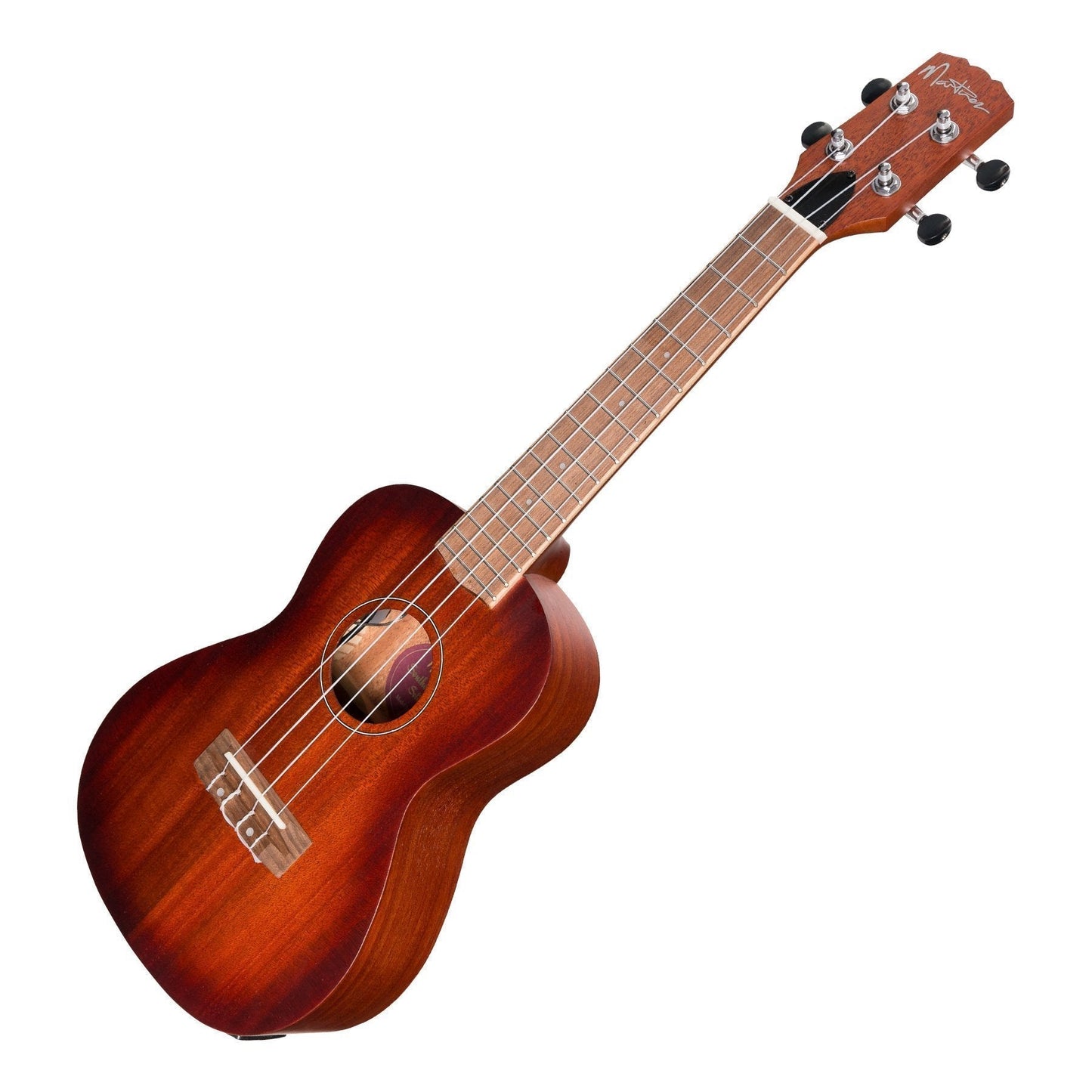 Load image into Gallery viewer, Martinez &amp;#39;Southern Belle 6 Series&amp;#39; Mahogany Solid Top Electric Concert Ukulele with Hard Case (Sunburst)
