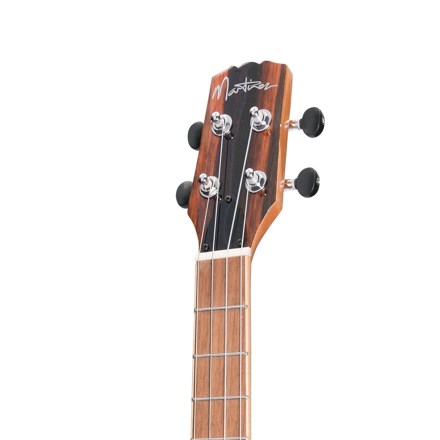 Martinez 'Southern Belle 7 Series' Spruce Solid Top Electric Baritone Ukulele with Hard Case (Natural Gloss)