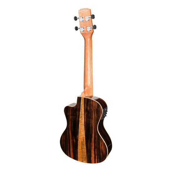 Martinez 'Southern Belle 7 Series' Spruce Solid Top Electric Cutaway Tenor Ukulele with Hard Case (Natural Gloss)