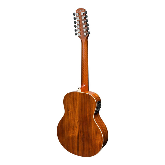 Martinez 'Southern Star Series' Koa Solid Top 12-String Acoustic-Electric TS-Mini Guitar (Natural Gloss)
