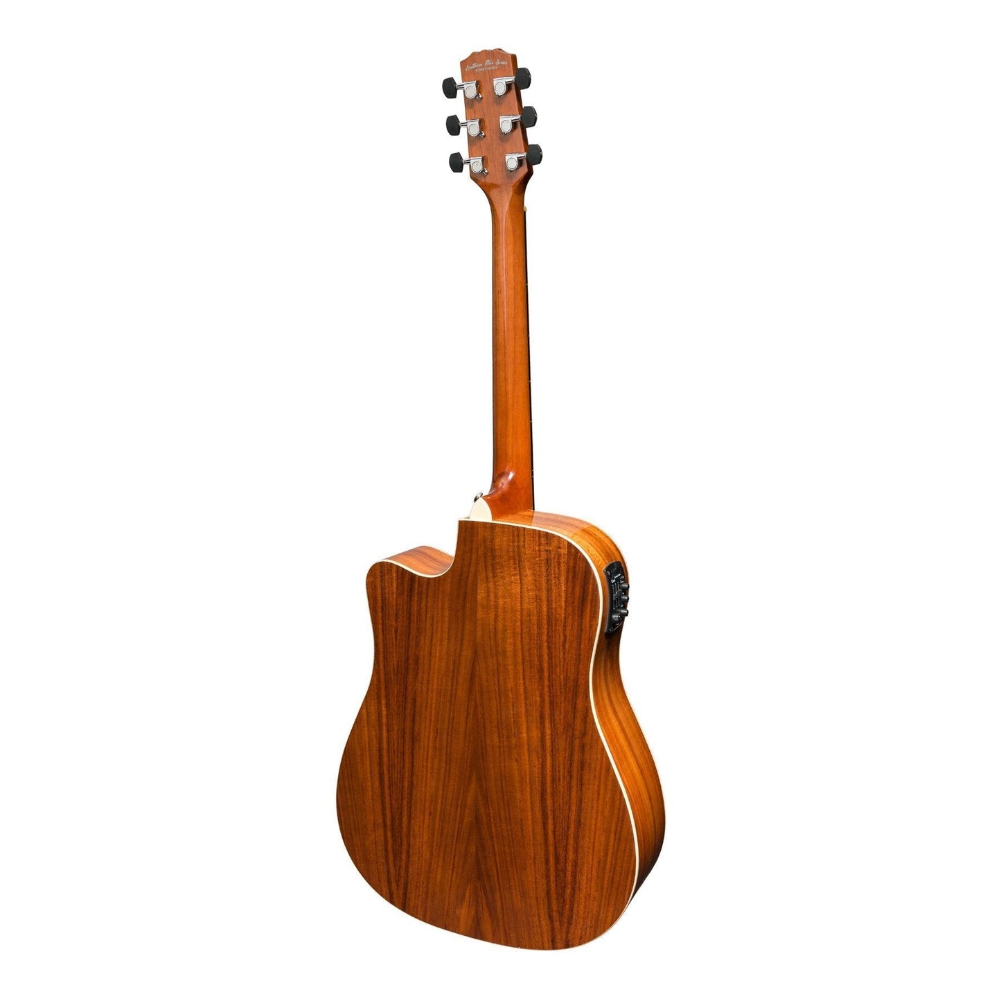 Martinez 'Southern Star Series' Koa Solid Top Acoustic-Electric Dreadnought Cutaway Guitar (Natural Gloss)