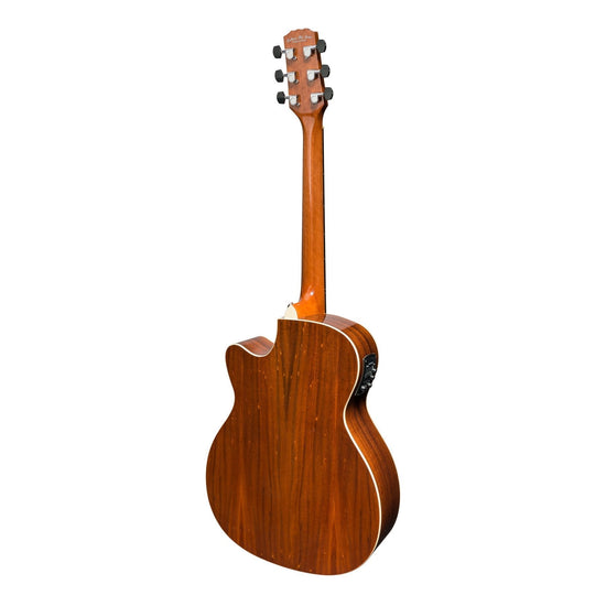 Martinez 'Southern Star Series' Koa Solid Top Acoustic-Electric Small Body Cutaway Guitar (Natural Gloss)