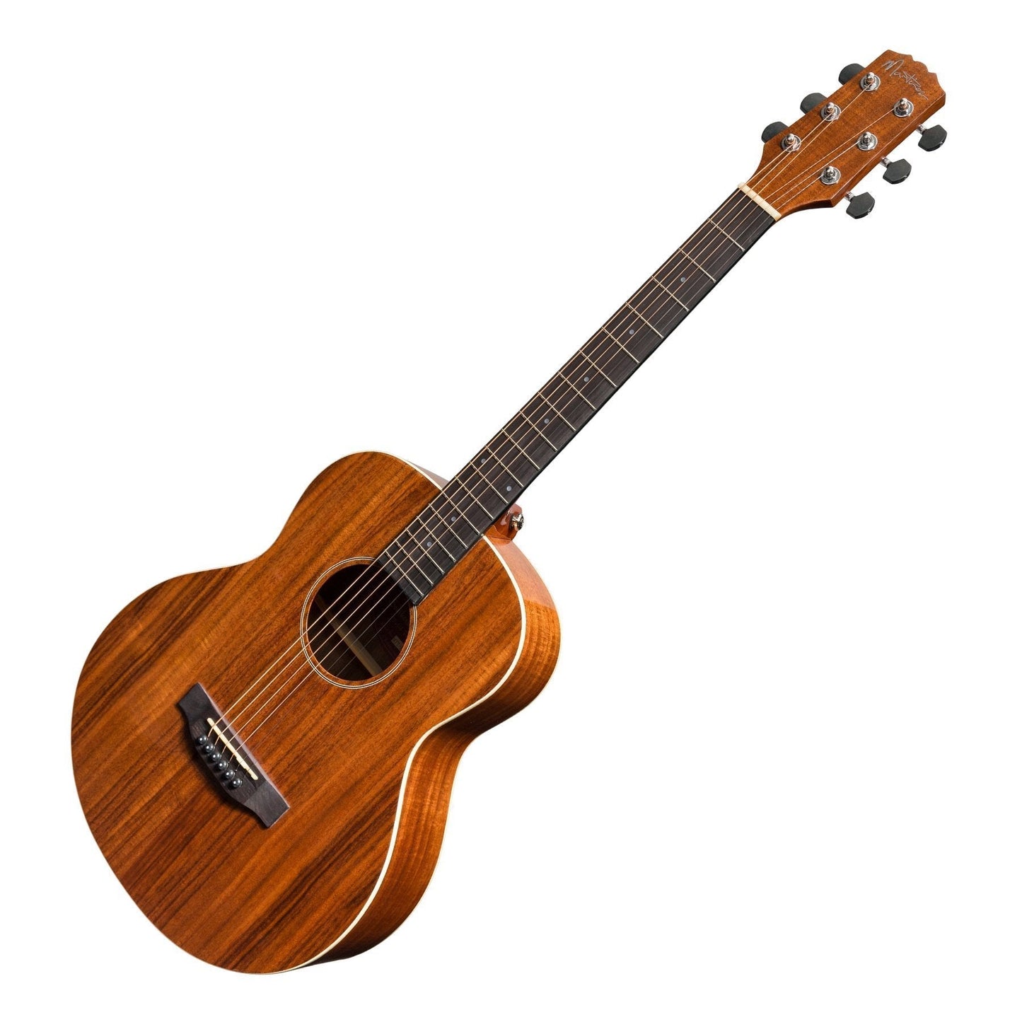 Martinez 'Southern Star Series' Koa Solid Top Acoustic-Electric TS-Mini Guitar (Natural Gloss)