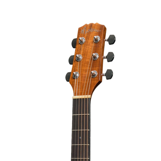 Martinez 'Southern Star Series' Left Handed Koa Solid Top Acoustic-Electric Small Body Cutaway Guitar (Natural Gloss)