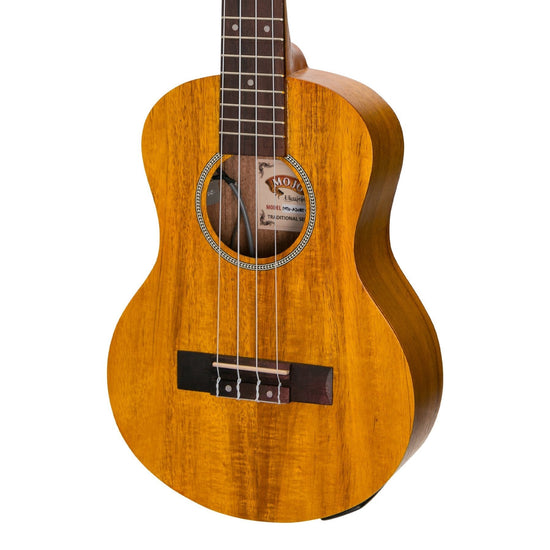 Mojo 'A30 Series' All Acacia Electric Tenor Ukulele with Built-in Tuner (Natural Satin)