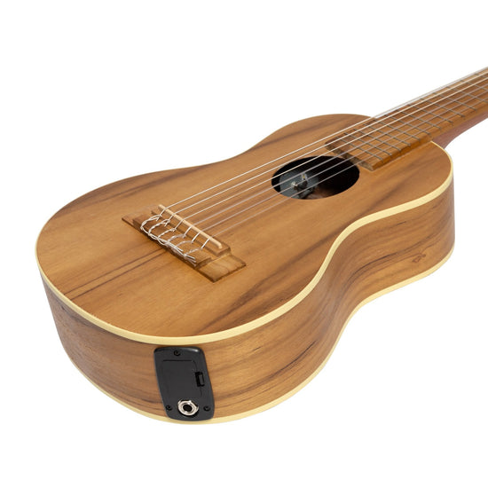 Mojo 'Guitarulele' 1/4 Size Classical Guitar with Pickup (Jati-Teakwood)