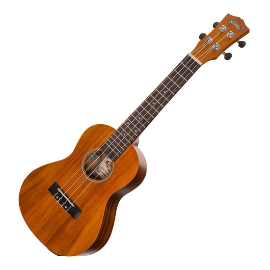 Mojo 'K20 Series' All Koa Electric Concert Ukulele with Built-in Tuner (Natural Satin)