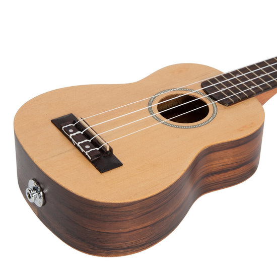 Mojo 'SZ40 Series' Spruce Top and Rosewood Back & Sides Electric Soprano Ukulele (Natural Satin)